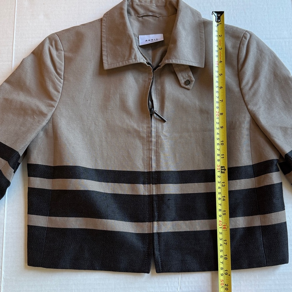 Akris Punto Zip Up Blazer Jacket & Skirt - Size 8 - Picture 10 of 16
